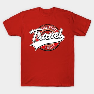 travel adventure awaits vintage logo T-Shirt